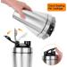 Pofibo Stainless Steel Protein Shaker 750ml | BPA-Free Leak-Proof Protein Shake Bottle with Steel Ball | Ideal Fitness Shaker for Protein Powder - Buy Online on GoSupps.com