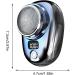 Pocket Size Electric Shaver - Portable Metal Shaver with Battery Display Washable & Fast Charging Ideal Travel Gift - Silver & Gradient Blue - Buy Online on GoSupps.com