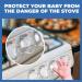 Stove Knob Covers (5 Pack) - Child Proof Clear View Safety Gas Knob Covers - 1.26 Diameter - ACM Adhesive - Buy Online on GoSupps.com