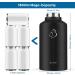 BUZIO Vacuum Insulated Stainless Steel Water Bottle 64oz (Cold for 48 Hrs/Hot for 24 Hrs) BPA Free Double Wall Travel Mug/Flask for Outdoor Sports Hiking  Cycling  Camping  Running 64 oz Black - Buy Online on GoSupps.com
