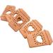 Wendysun 10pcs Cartoon Wood Teether Set - Pure Natural Animal Coffee Cup Shape | Baby Teething Nursing Beech Teether DIY Pendant Toy - Buy Online on GoSupps.com