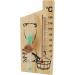 Buy Sauna Thermometer & Hourglass | 15-Minute Sandglass Temperature Indicator | Golden Wood for Sauna Room - International Shipping - Buy Online on GoSupps.com