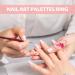 Beavorty Palettes de M lange en R sine Anneau pour Nail Art Set de 6 Palettes Miniatures Plateau de Manucure pour Vernis Ongles Gel et Maquillage Professionnel et Maison - Buy Online on GoSupps.com
