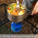 Denpetec Stainless Steel Camping Cook Pot - 1.5L Large Capacity Bento Pot for Camping, Hiking & Picnic - Folding Handle & Lid - Silver - Buy Online on GoSupps.com