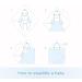 Baby Swaddle Wrap Blanket | Newborn Cotton Swaddling Sleeping Bag 0-3 Months (Ladders Blue) - Buy Online on GoSupps.com