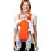 Xiuyer Ergonomic Breathable Baby Sling Carrier - 3-in-1 Front and Back Adjustable Infant Carrier in Orange for Newborns, Infants & Toddlers - Buy Online on GoSupps.com