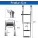 Marinebaby Heavy Duty 4 Step Telescopic Boat Ladder | Stainless Steel Swim Platform | Extendable Yacht Steps - Buy Online on GoSupps.com