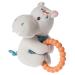 Mary Meyer Jewel Hippo Soft Baby Rattle with Teether Ring - 6-Inch Soothing Toy - Buy Online on GoSupps.com