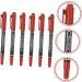 Angoily 6pcs Waterproof Eyeliner Dual Tip Markers Marker Pens Eyebrow Pencil Double Head Leather Pen 13.9x1.8cm Red - Buy Online on GoSupps.com