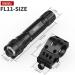 Feyachi FL11-MB Tactical Flashlight 1200 Lumen Matte Black LED Weapon Light - Buy Online on GoSupps.com
