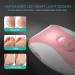 VOGOE Electric Foot File Hard Skin Remover Professional Pedicure Set Rechargeable Callus Remover for Feet Foot Scraper LED Light with 3 Rollers and 2 Speeds for Cracked Heel & Dead Skin CR310 Pink - Buy Online on GoSupps.com