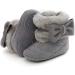 RVROVIC Baby Boys Girls Plush Winter Snow Boots | Anti-Slip Warm Fleece Infant Boots | Toddler Prewalkers 0-6 Months | Grey - Buy Online on GoSupps.com