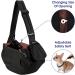 SlowTon Waterproof Pet Carrier Sling Bag | Adjustable Strap & Safety Belt | Outdoor Travel Tote for Dogs & Cats 5-12lbs | Hands-Free & Front Pocket | Daily Use (Black, M) - Buy Online on GoSupps.com