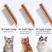 WEZCHUGHAOL 3 PCS Solid Wood Pet Combs Grooming Comb for Cat/Dog/Small Medium Pets Flea Lice Comb with Rounded Stainless Steel Teeth for Cats Dogs Rabbits Massage Removes Tangles and Loose Fur - Buy Online on GoSupps.com
