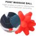 Magiclulu Star Fitness Ball - Portable Massage Roller & Coordination Training Tool | Elastic Silicone Pilates Ball (8x8cm) - Foot Massager in Red - Buy Online on GoSupps.com
