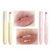 KWOLYKIM 2 Colors Jelly Lipsticks Glass Water Hydrating Heart Shaped Lipsticks Moisturizing Tinted Lip Gloss Long Lasting Beauty Makeup Plumping Gloss Lip Glaze Gift for Women Girls glossy01 + glossy02