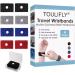 Acupressure tape acupressure bracelet for nausea anti-empty band for the wrist acupressure bracelet against nausea & seasidal heat for morning nausea seasillecture auto disease black/gray/blue/red)