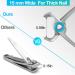 Vepkuso Thick Toenail Clipper Set - Wide Jaw Opening Stainless Steel Cutter for Thick Nails - Extra Large Fingernail & Toenail Trimmer with Nail File - Men & Women - Silver - Buy Online on GoSupps.com
