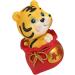 Hoement 2 pcs year of the tiger bobble head ornament 2022 new year sculpture good luck figurines zoo miniature cars bubble toys Home Animal Decoration resin office the bubble God of Wealth Redx2pcs 6X6X9.5CMx2pcs - Buy Online on GoSupps.com