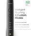 AquaSonic Black Series Ultra Whitening Toothbrush - ADA Accepted Electric Toothbrush - 8 Brush Heads & Travel Case - Sonic Electric - Buy Online on GoSupps.com