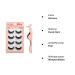 3D False Eyelashes - Reusable Long & Thick Handmade Dramatic Eyelashes (4 Pairs) with Clip - Enhance Your Makeup Look - Buy Online on GoSupps.com