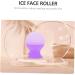 Housoutil Silicone Ice Cube Tray & Face Roller - Skin Care Tool for Facial Massage - Purple 9.5x7.2cm - International Shipping Available - Buy Online on GoSupps.com