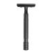 Safety Razor for Men with 5 Replacement Blades Gunmetal Gray Matte Finish Straight razor Long Handled Double Edge shavers for men