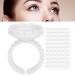 Disposable Eyelid Glue Ring Bowl - 1.5cm Eyelash Extension Adhesive Shells (100 Packs White) | International Shipping - Buy Online on GoSupps.com