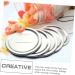 Mipcase 150 Pcs Mason Jar Lids Mason Jar Top Lid Jar Lids and Rings Glass Bottle Screw Caps Reusable Storage Covers Airtight and Leak- Proof Seal Wide Jar Supplies Things CD Tinplate Split Silverx5pcs 7X7X0.2CMx5pcs - Buy Online on GoSupps.com
