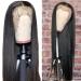 Missyvan Long Straight Lace Front Wig - Black Synthetic Hair, Light Yaki, Heat Resistant, Natural Look - Buy Online on GoSupps.com