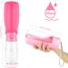 JOPHEK 300ml Portable Pet Drinking Bottle - Leakproof 180 Foldable Dog & Cat Water Bottle with Activated Carbon Filter for Travel & Camping - Pink - Buy Online on GoSupps.com