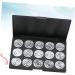 VINTORKY 15 Empty Cosmetic Case Travel Makeup Case Empty Makeup Eyeshadow Estuche De Maquillaje Silver - Buy Online on GoSupps.com