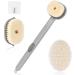 AOOWU Body Brush Back Scrubber Set | Long Handle Shower Brush with Shower Gel Reservoir | Exfoliating Skin Tool | 4PCS Set - Buy Online on GoSupps.com