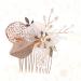 DOITOOL Bride Comb Rhinestone Comb Crystal Rhinestones Pearl Hair Pin Rhinestone Hair Comb Crystal Headpiece Comb for Bridal Pearl Hair Comb Bride Headpieces for Wedding - Buy Online on GoSupps.com