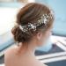 IYOU Wedding Rhinestone Hair Vine Sparkling Crystal Silver Headband Bridal Headpiece Flower Bridal Hair Accessories for Women and Girls