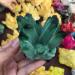 Gems for Decoration 260g Natural Crystal Green Ghost Crystal Cluster Aura Crystal