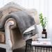 Qoier Double Sided Fluffy Winter Blanket - Lightweight Gray Bedspread for Adults & Kids | Cozy Home Office Essential - Buy Online on GoSupps.com