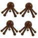 Tovinanna 4 pieces massage device with five claws hand massager scalp massage no static comb heated eye pads clothes scraping tool massage device for the head massage device made of wood
