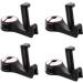 Usmei rear hooks for car seats with cell phone holder 2 in 1 headrest hook pocket holder car clothes hanger headrest portable organizer owner hook for car rear seat (4PCs silver)