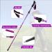 Buy Foldable Carbon Hiking Poles - Telescopic 105-137cm Nordic Walking Poles for Women | Ideal for Hiking & Skiing - Purple - Buy Online on GoSupps.com