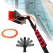 12-36 Foot (Long Reach) Photovoltaic Panels Cleaning Brush & Pole with 20m Hose Water Fed Pole Kit Outdoor Window Glass Cleaning Tool 10.8m/36ft