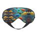 Colorful Fishes Print Unisex Sleep Eye Mask Soft Comfort Eye Shade Cover for Travel/Yoga/Shift Work Black