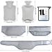 Doduo's 3-in-1 Hot Water Bottle with Fleece Cover - Neck Shoulder Back & Waist Heating Belt | Ideal for Adults | International Shipping Available - Buy Online on GoSupps.com