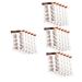 FOMIYES 20 Sheets Eyebrow Stickers Eyebrow Waterproof Simulation Eyebrow Authentic Eyebrow Fake Eyebrows 1 count (Pack of 1) Brownx4pcs