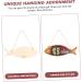 GRIRIW Wooden Coat Hangers Ocean Fish Door Hanging Seaside Hawaii Beach Wooden Fish Wood Coat Hangers 35X12 Assorted Color 2 - Buy Online on GoSupps.com