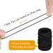 Buy Xcozu Black Hair Ties for Girls - 30 Elastic No-Metal Bands for Thin & Thick Hair - Durable Ponytail Holders - Buy Online on GoSupps.com