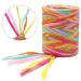 Colored 262 Feet Raffia Paper Ribbon 6 Colored Packing Paper String Perfect for Gift Wrapping and DIY Decoration (Pink) Multi-color2(262Feet)