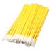 Utoolmart Makeup Disposable Lip Plastic Cement Brush Wands Applicator Lip Gloss Tools Lipstick Applicator Wands Yellow 50pcs