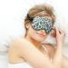 Cheetah Print Blue Sleep Mask for Women | Adjustable Eye Shades Cover with Elastic Strap - Best Sleep Accessory - Buy Online on GoSupps.com