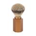 M hle Hexagon shaving brush silvertip badger handle material aluminum bronze 1 pc.